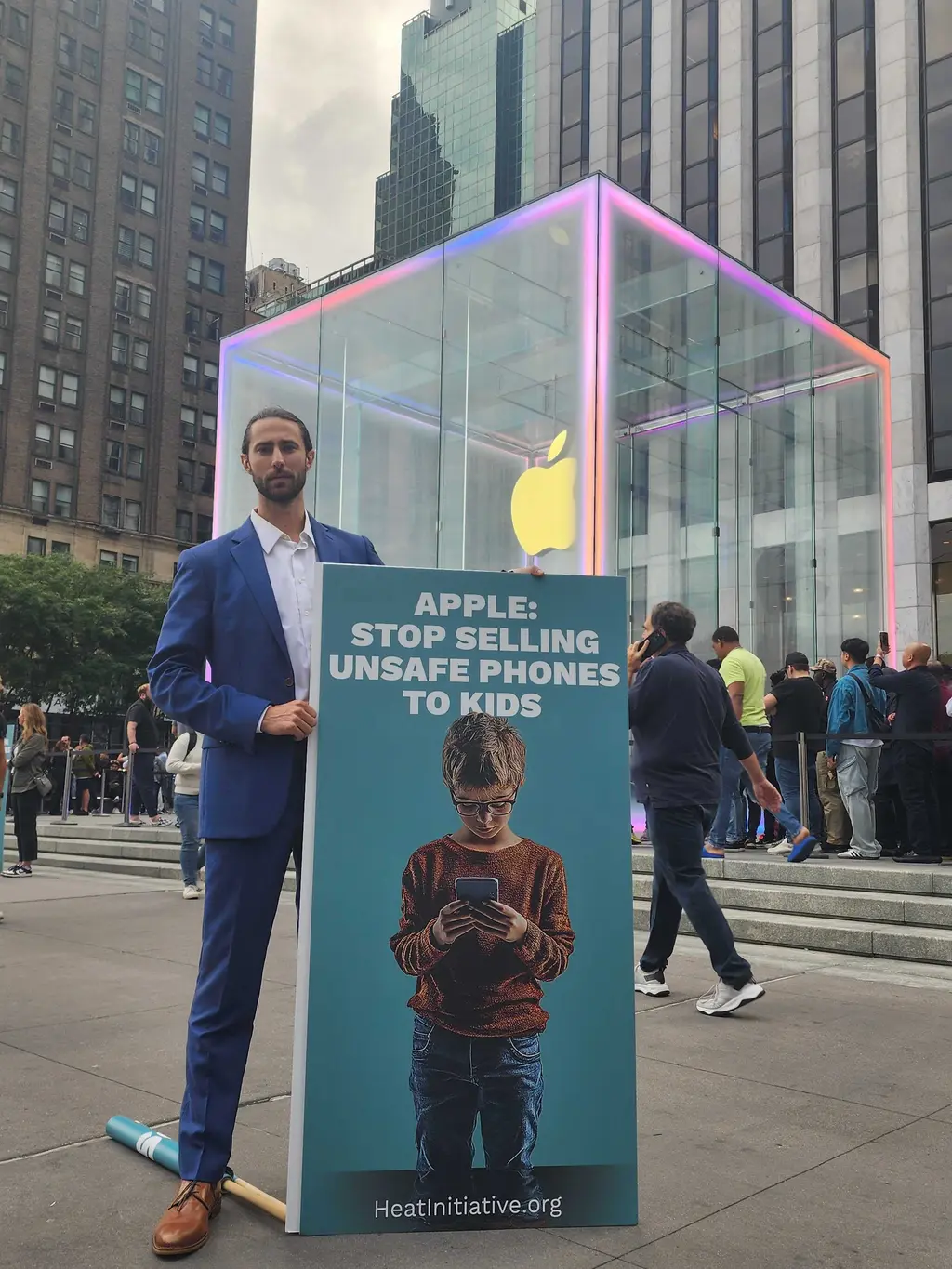 Tom Krumins, Brave Movement Director, Movement Building at the Heat activation at Apple headquarters.