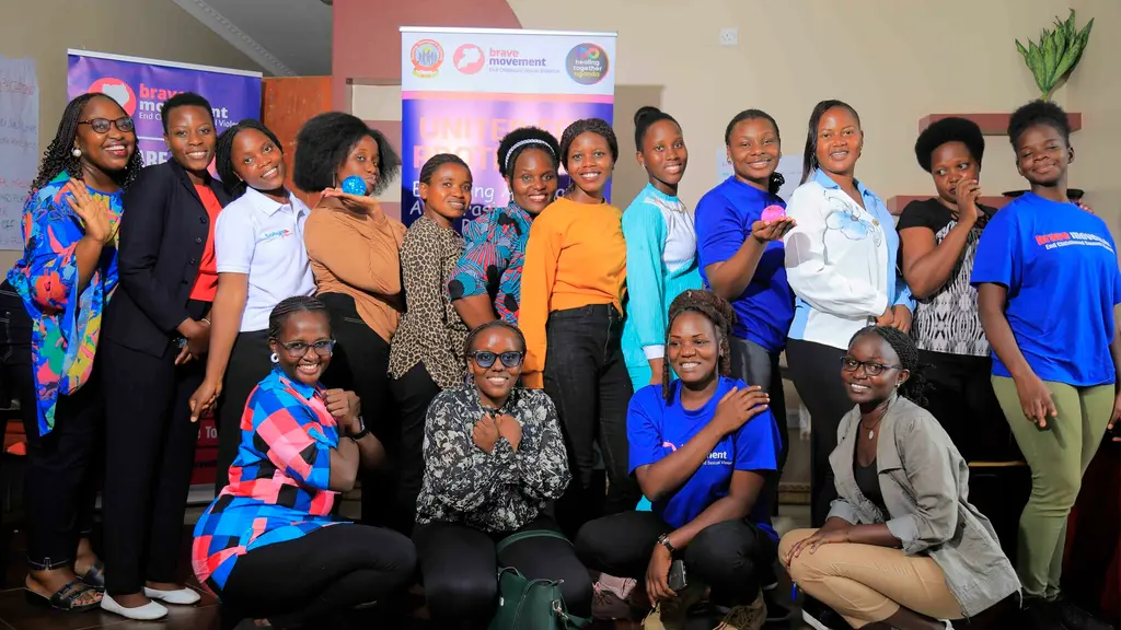 Brave Movement Uganda allies in a self-care session