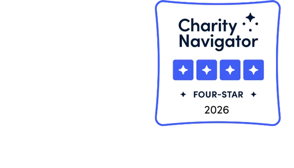 Charity Navigator four star badge