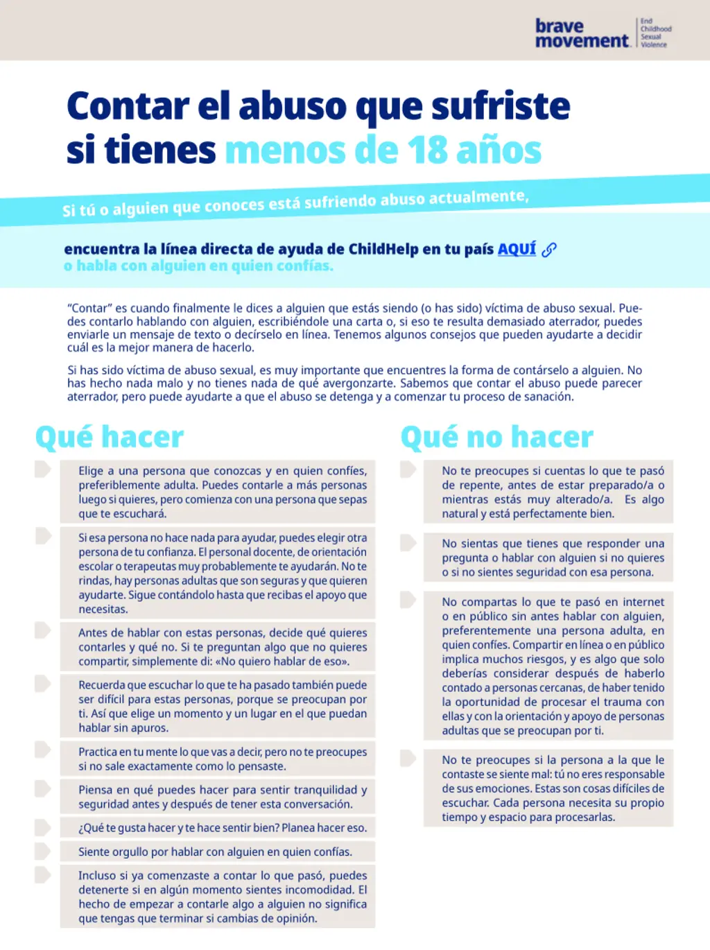 Contar el abuso que sufriste si tienes menos de 18 anos image