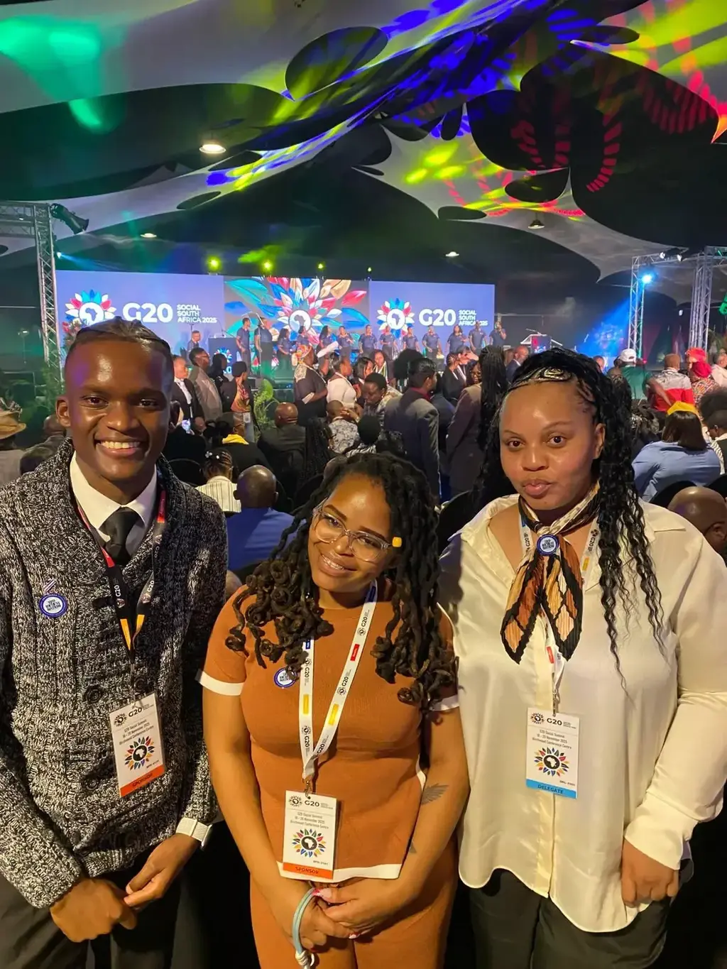 Keegan Sheila and Thabile at G20 Social Summit