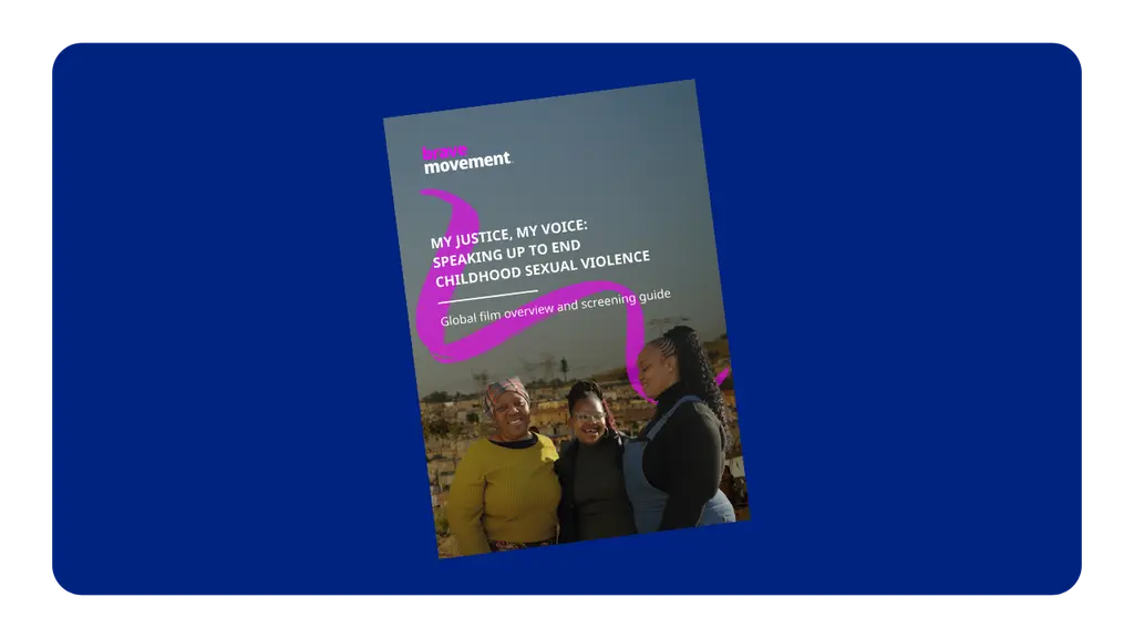 MY JUSTICE MY VOICE SPEAKING UP TO END CHILDHOOD SEXUAL VIOLENCE take action page