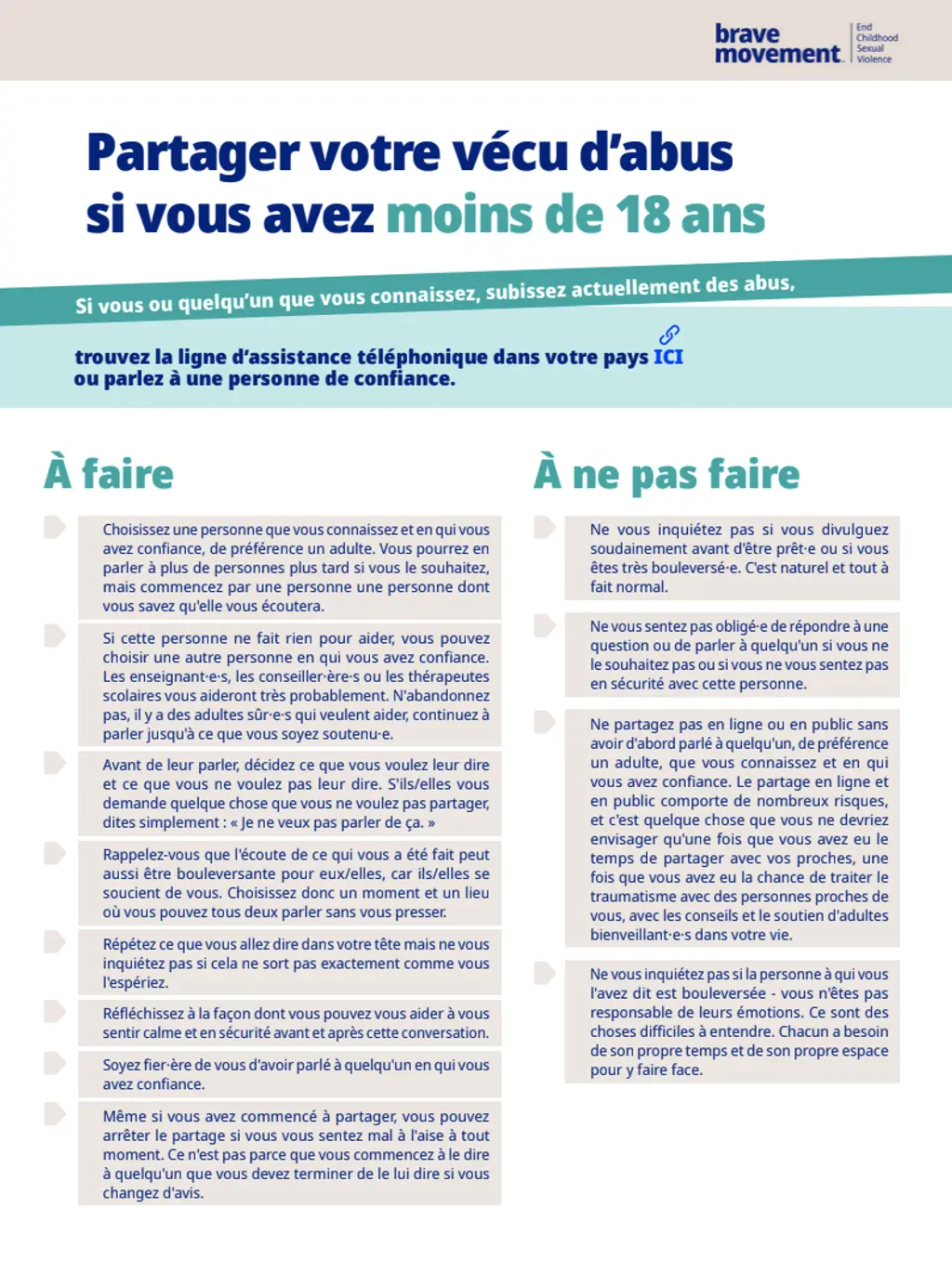 Partager votre vecu dabus si vous avez moins de 18 ans image