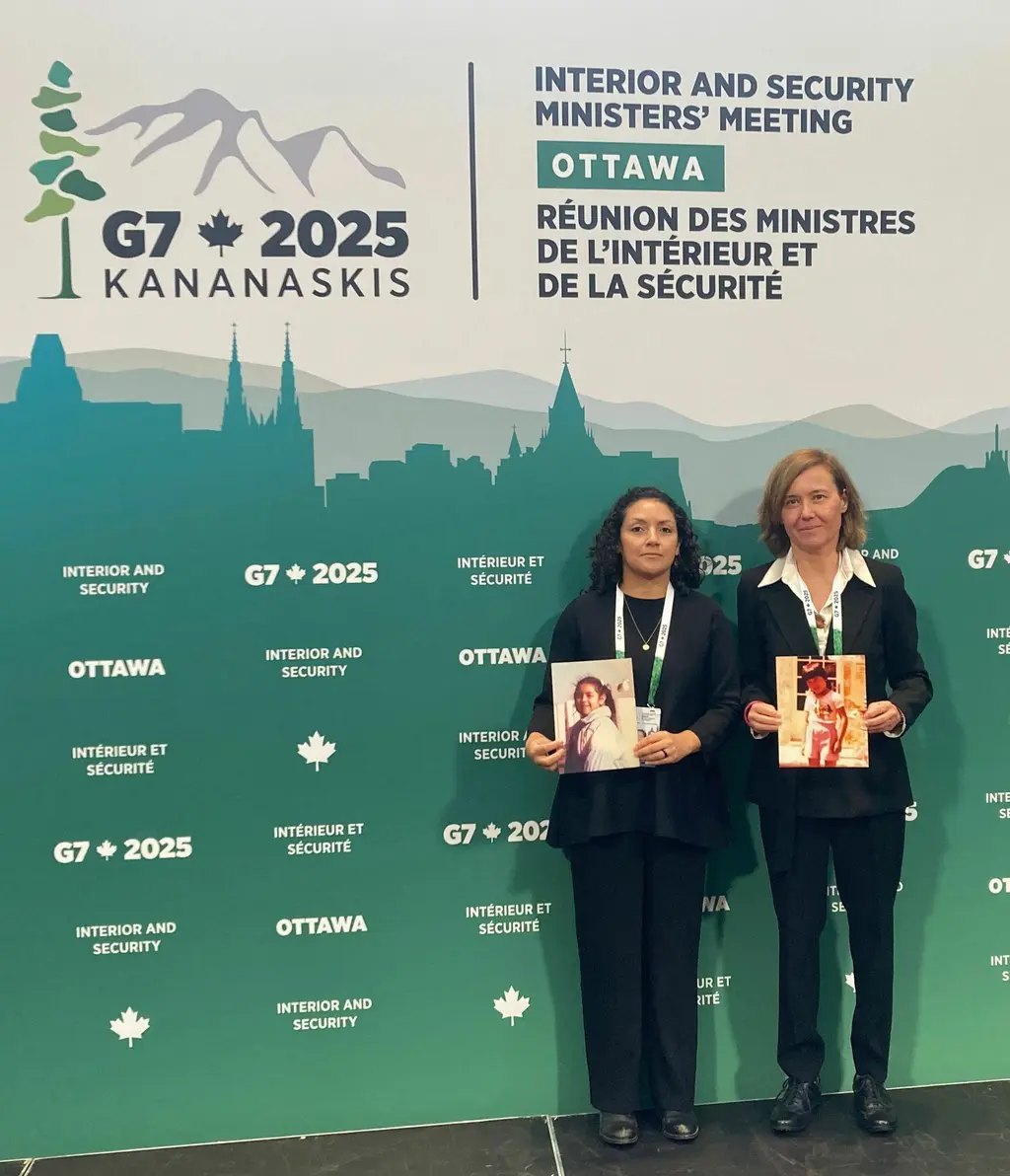Rosalia and Mie at G7 interior ministers meeting