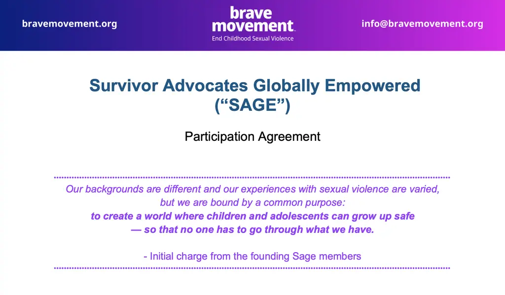 SAGE participation agreement
